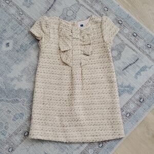 Janie and Jack Toddler Girls Boucle Ruffle Dress Sz3